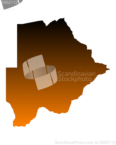 Image of Map of Botswana