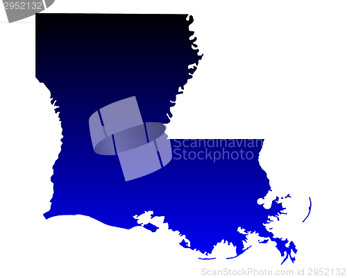 Image of Map of Louisiana