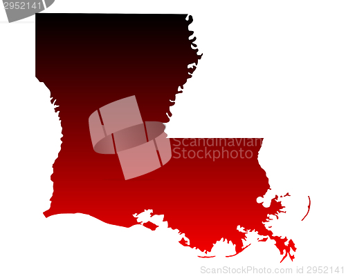 Image of Map of Louisiana