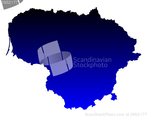 Image of Map of Lithuania
