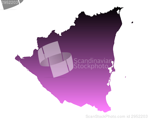 Image of Map of Nicaragua