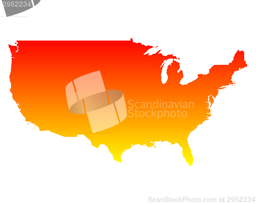 Image of Map of USA