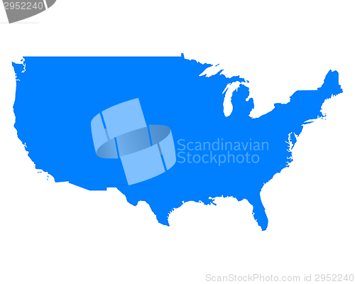 Image of Map of USA