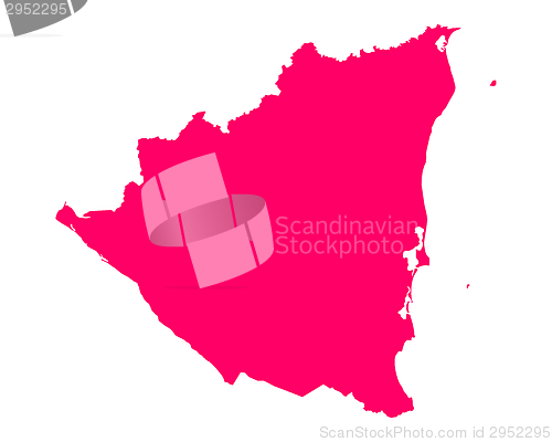 Image of Map of Nicaragua
