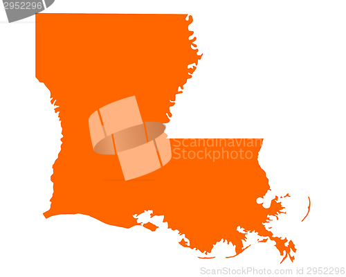 Image of Map of Louisiana