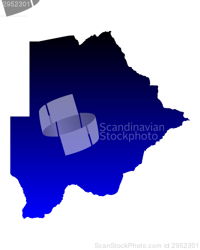 Image of Map of Botswana