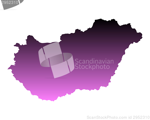 Image of Map of Hungary