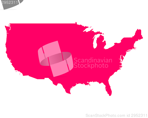 Image of Map of USA