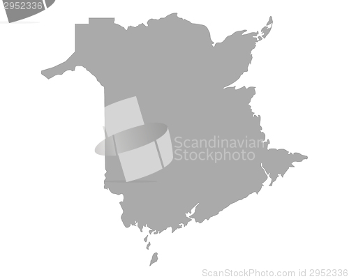 Image of Map of New Brunswick