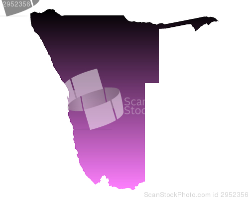 Image of Map of Namibia