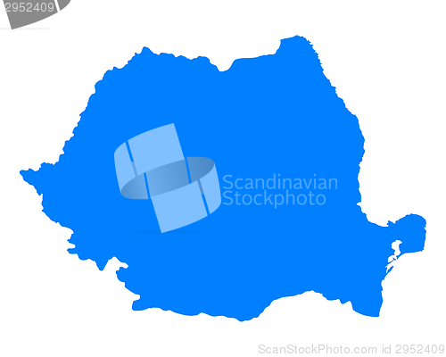 Image of Map of Romania