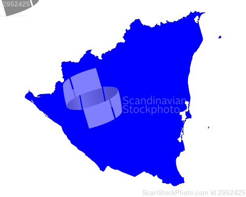 Image of Map of Nicaragua