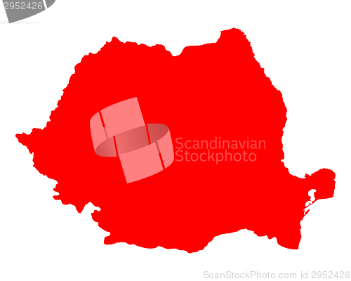 Image of Map of Romania