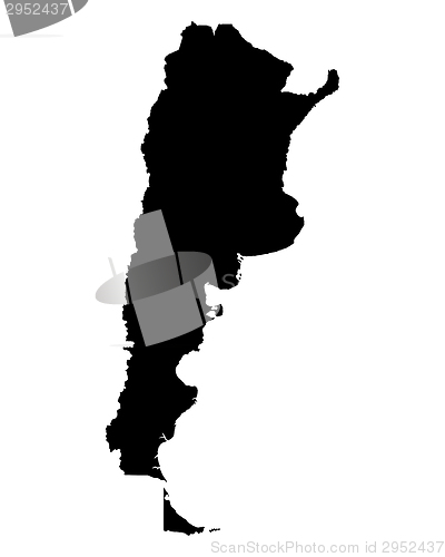 Image of Map of Argentina