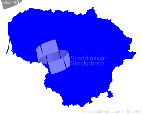 Image of Map of Lithuania