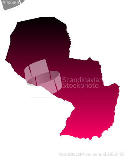 Image of Map of Paraguay