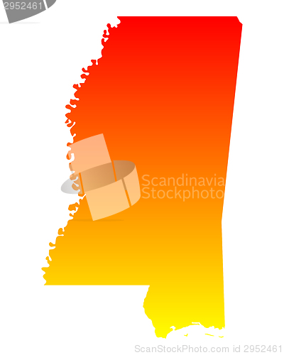 Image of Map of Mississippi