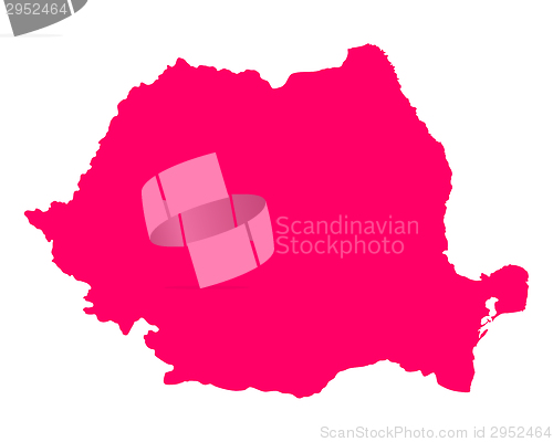 Image of Map of Romania