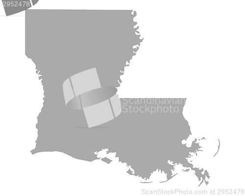 Image of Map of Louisiana