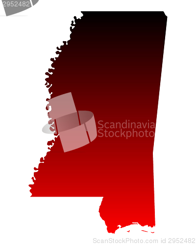 Image of Map of Mississippi