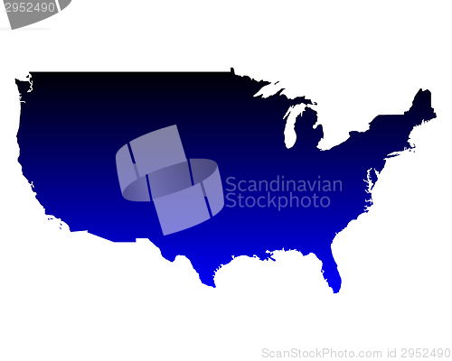 Image of Map of USA