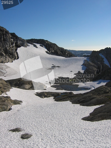 Image of Snow on mountain