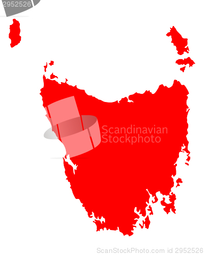 Image of Map of Tasmania
