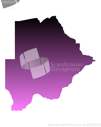 Image of Map of Botswana