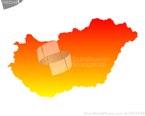 Image of Map of Hungary