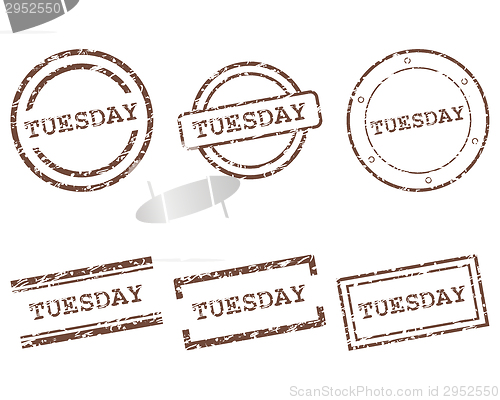 Image of Tuesday stamps