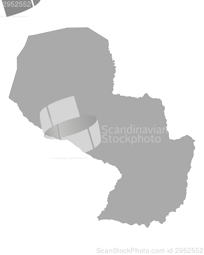 Image of Map of Paraguay