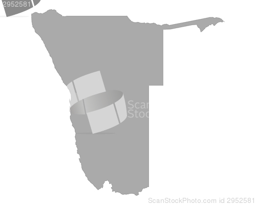 Image of Map of Namibia