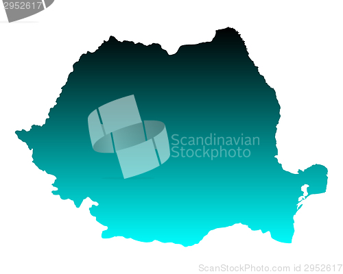 Image of Map of Romania