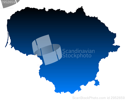 Image of Map of Lithuania