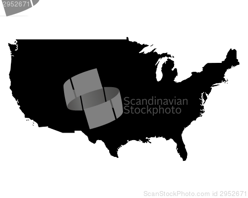 Image of Map of USA
