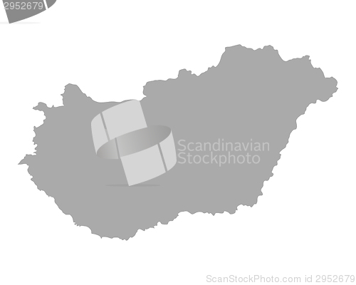 Image of Map of Hungary