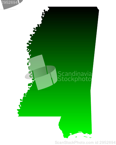 Image of Map of Mississippi