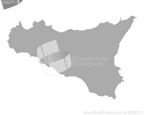 Image of Map of Sicily
