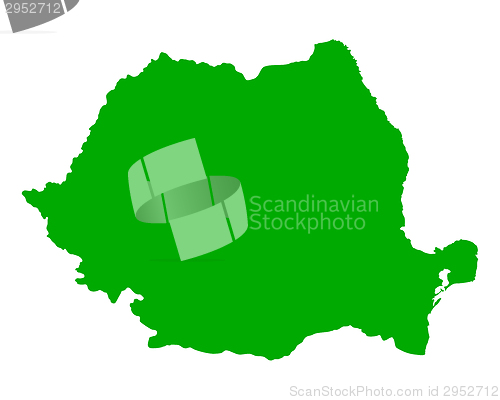 Image of Map of Romania