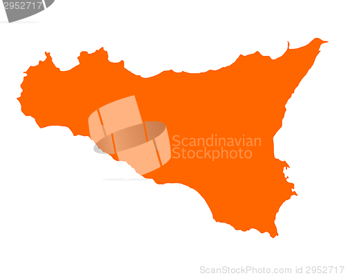 Image of Map of Sicily