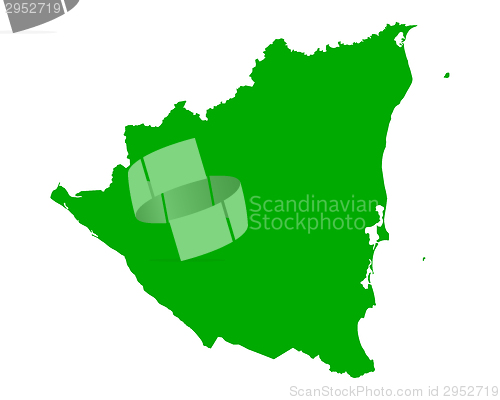 Image of Map of Nicaragua