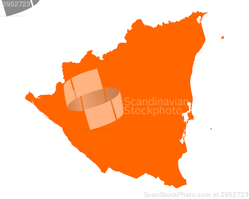 Image of Map of Nicaragua