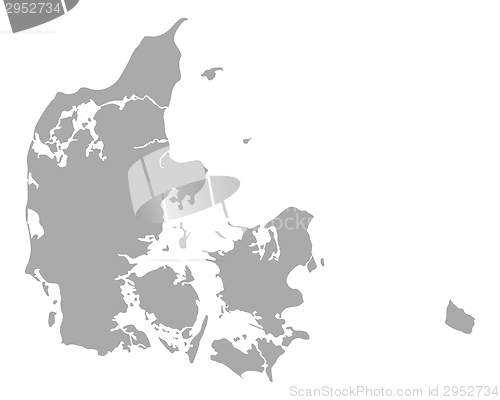 Image of Map of Denmark