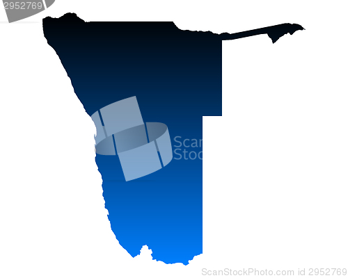 Image of Map of Namibia