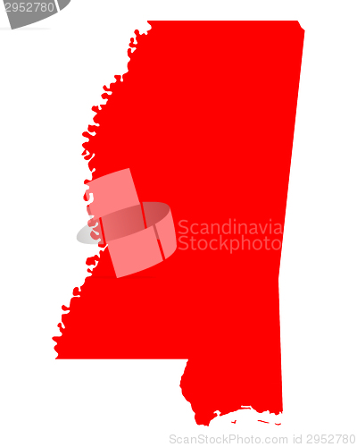 Image of Map of Mississippi