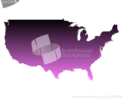 Image of Map of USA
