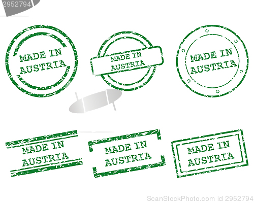 Image of Made in Austria stamps