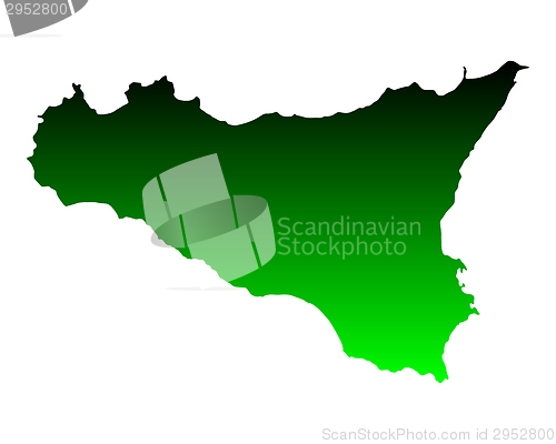 Image of Map of Sicily