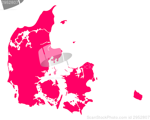 Image of Map of Denmark