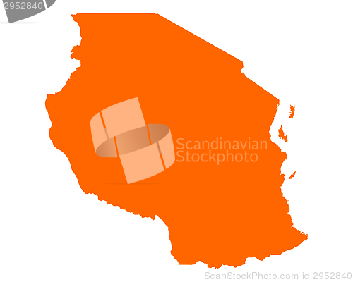 Image of Map of Tanzania